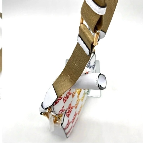 Michael Kors Jet Set Price Medium Crossbody W Tech Accessories Rainbow MK Logo - Picture 7 of 12